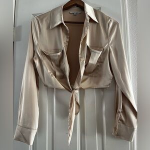 Love Tree silky blouse, size medium